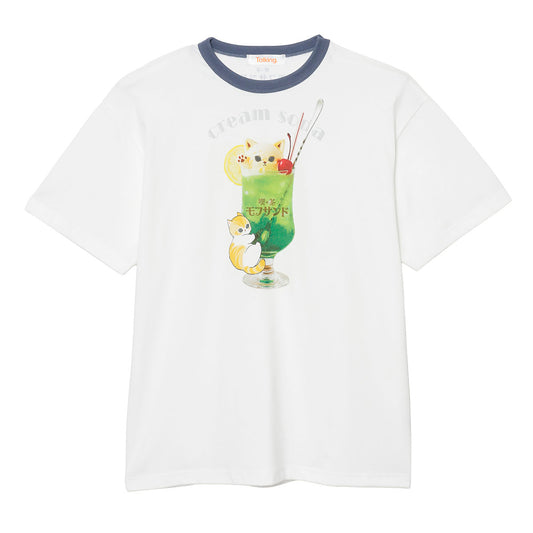 mofusand T-Shirt Cream Soda White
