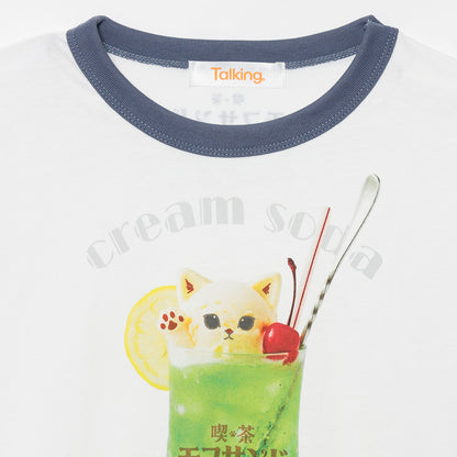 mofusand T-Shirt Cream Soda White