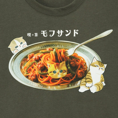 mofusand T恤 猫波里坦 炭灰色