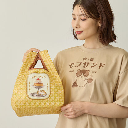 mofusand 环保袋 复古布丁 黄色