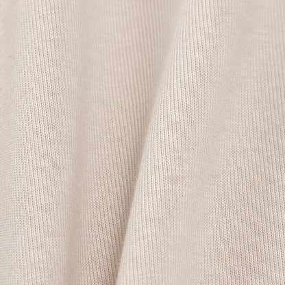 mofusand × 히비야 카단 긴팔 티셔츠 리프 패턴 베이지