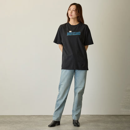mofusand 티셔츠 호러 상어냥 블랙