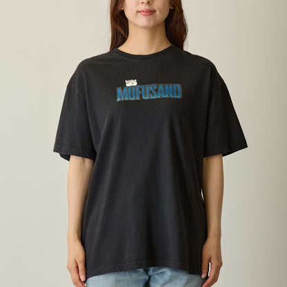 mofusand 티셔츠 호러 상어냥 블랙