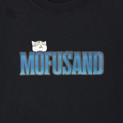 mofusand 티셔츠 호러 상어냥 블랙