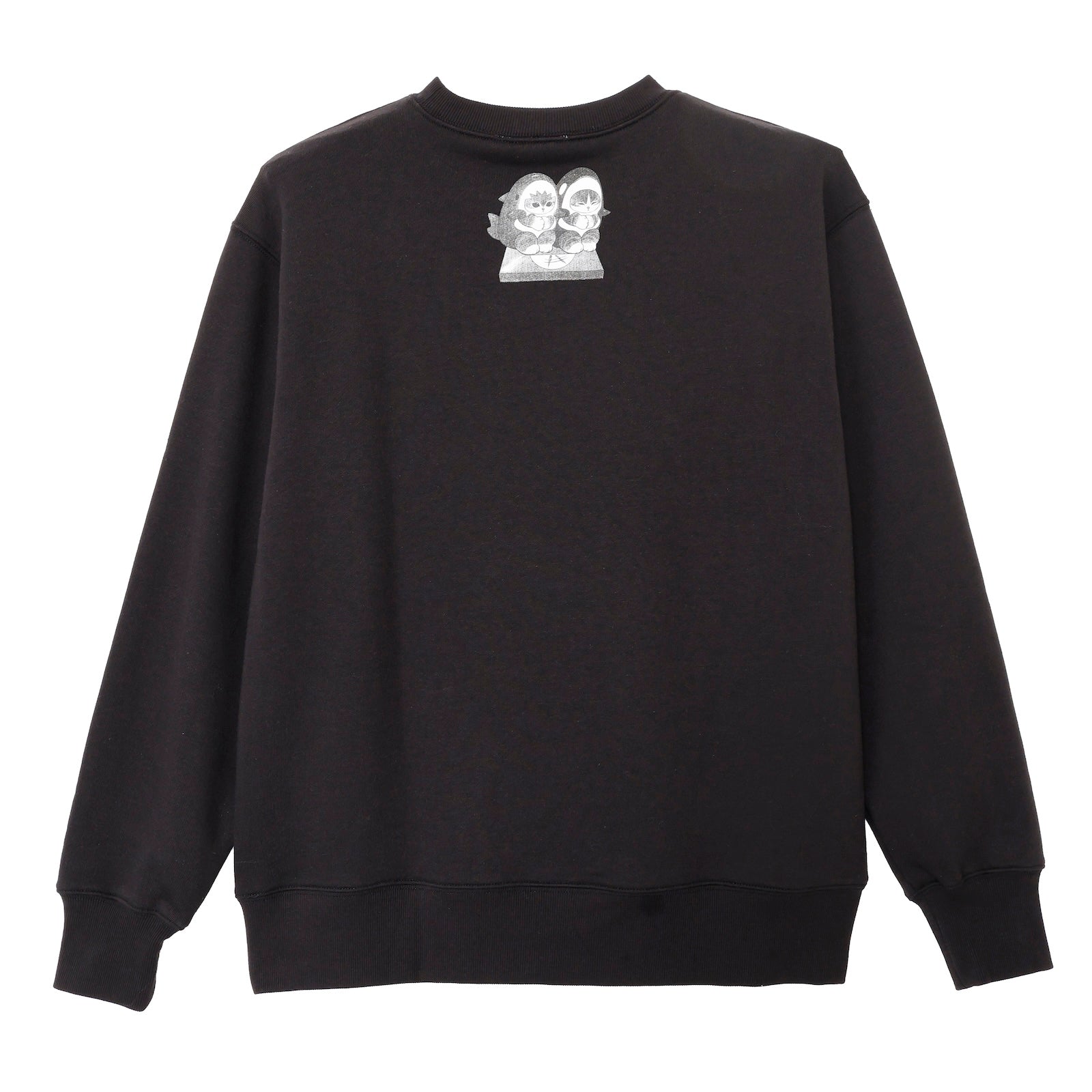 mofusand Sweatshirt CAT WILD SCREAM Black | mofusand mofumofuMarket