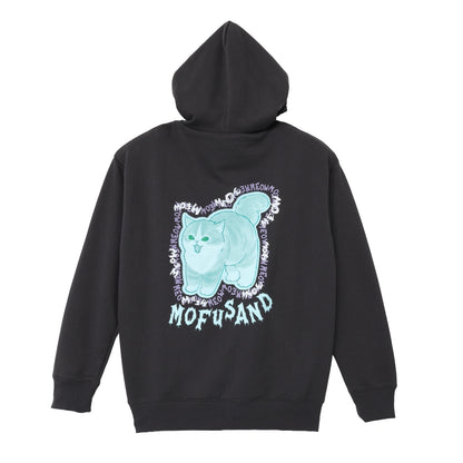 mofusand 집업 후디 MEOWING CATS 차콜 블랙
