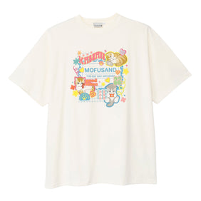 mofusand Tシャツ THE CAT DAY ARCHIVES ホワイト