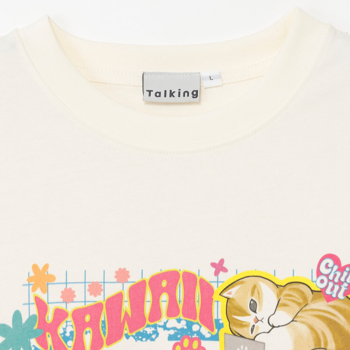 mofusand Tシャツ THE CAT DAY ARCHIVES ホワイト