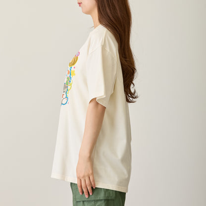 mofusand Tシャツ THE CAT DAY ARCHIVES ホワイト