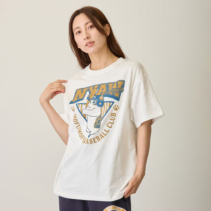 mofusand Tシャツ NYAW ホワイト