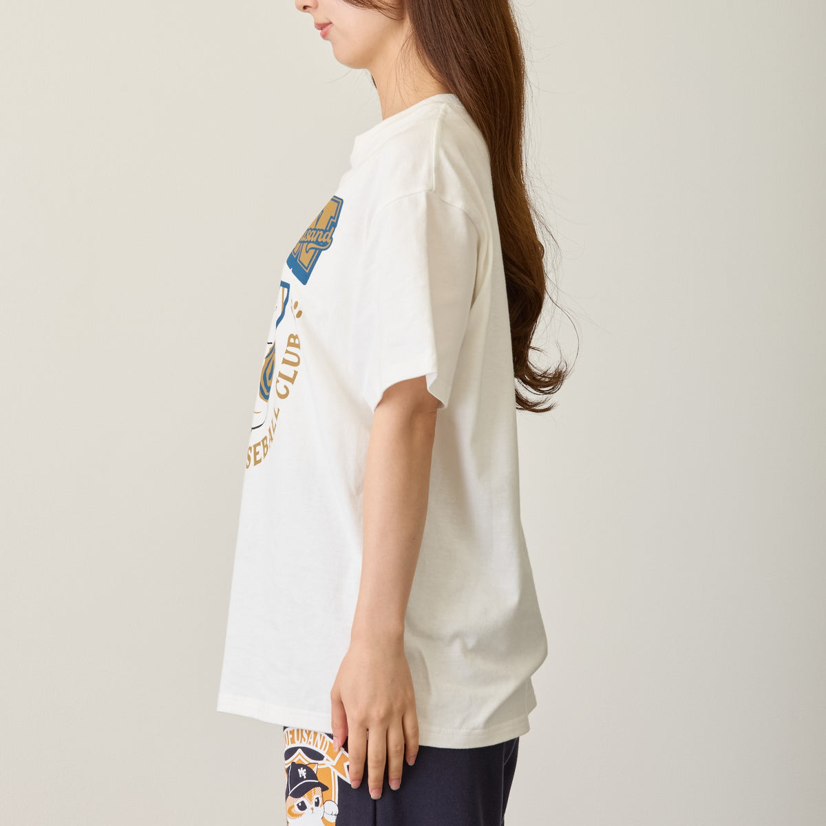 mofusand Tシャツ NYAW ホワイト