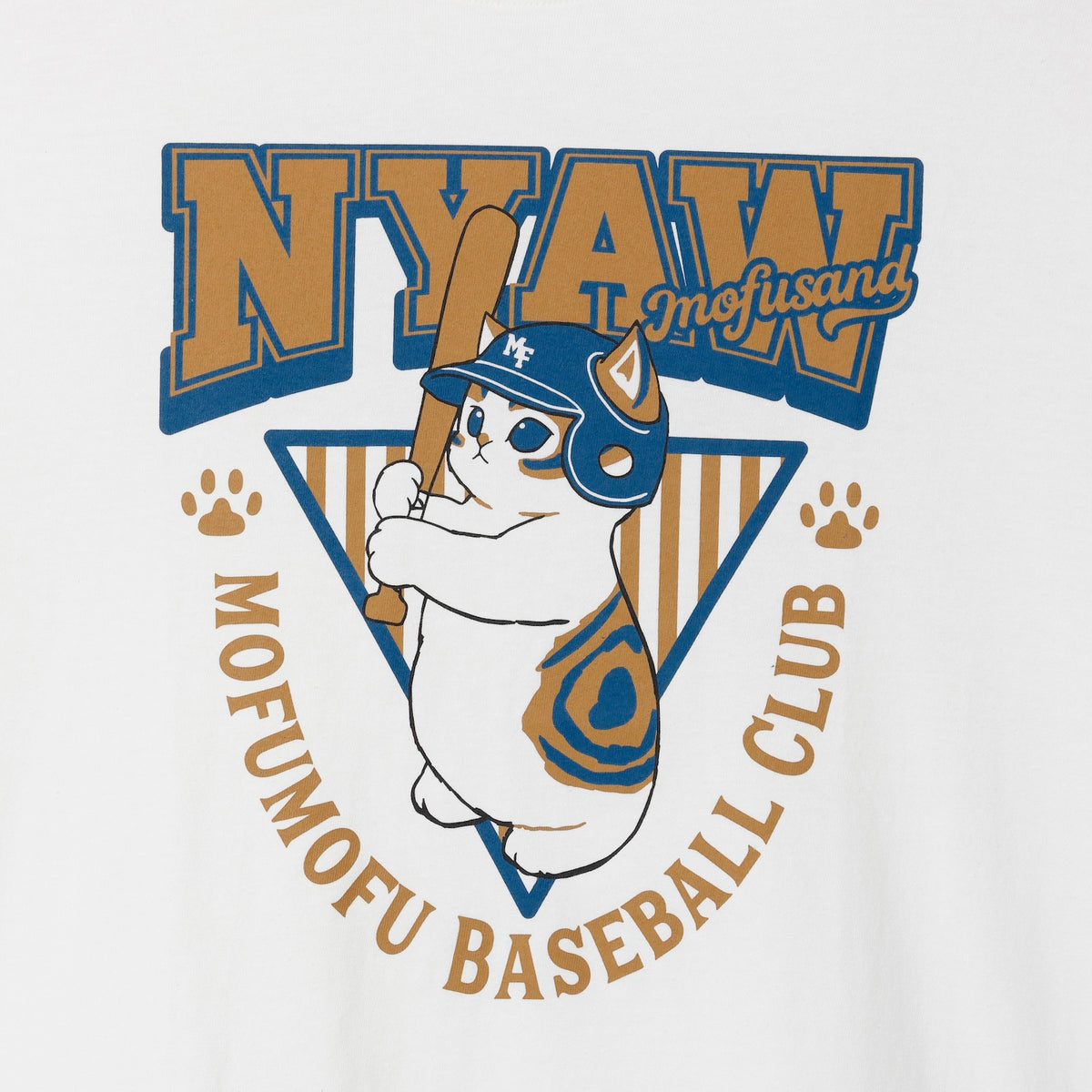 mofusand Tシャツ NYAW ホワイト