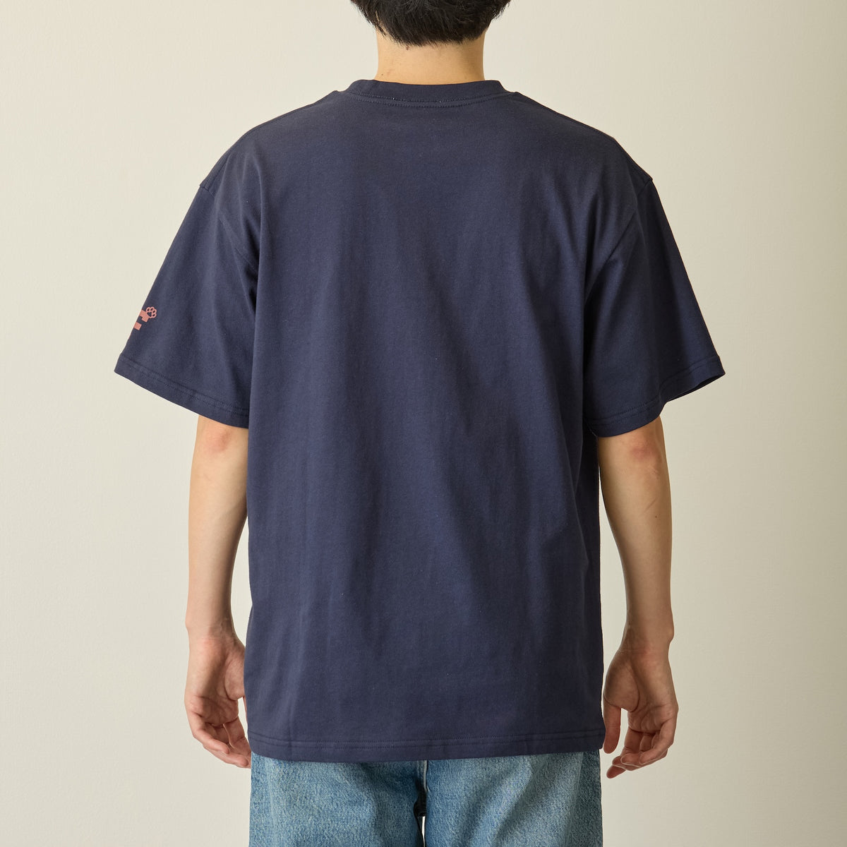 mofusand Tシャツ PAWSING THE GAME  ネイビー