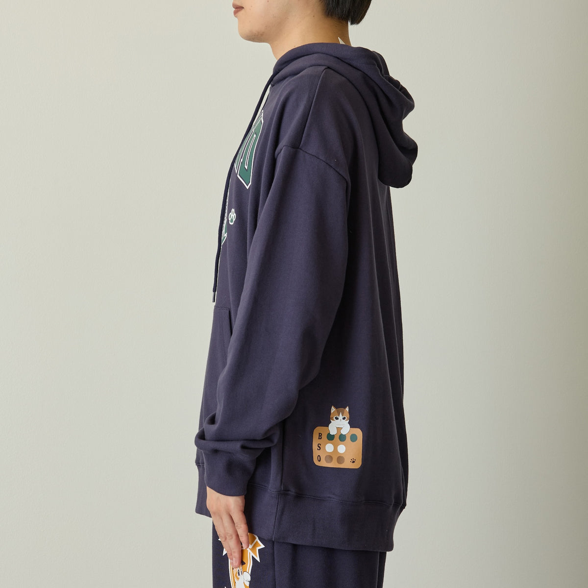 mofusand スウェットパーカー Slugger ネイビー