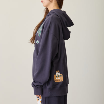 mofusand スウェットパーカー Slugger ネイビー
