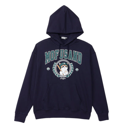 mofusand スウェットパーカー Slugger ネイビー