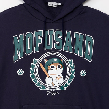 mofusand スウェットパーカー Slugger ネイビー