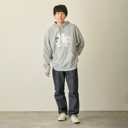 mofusand スウェットパーカー gold glover モクグレー