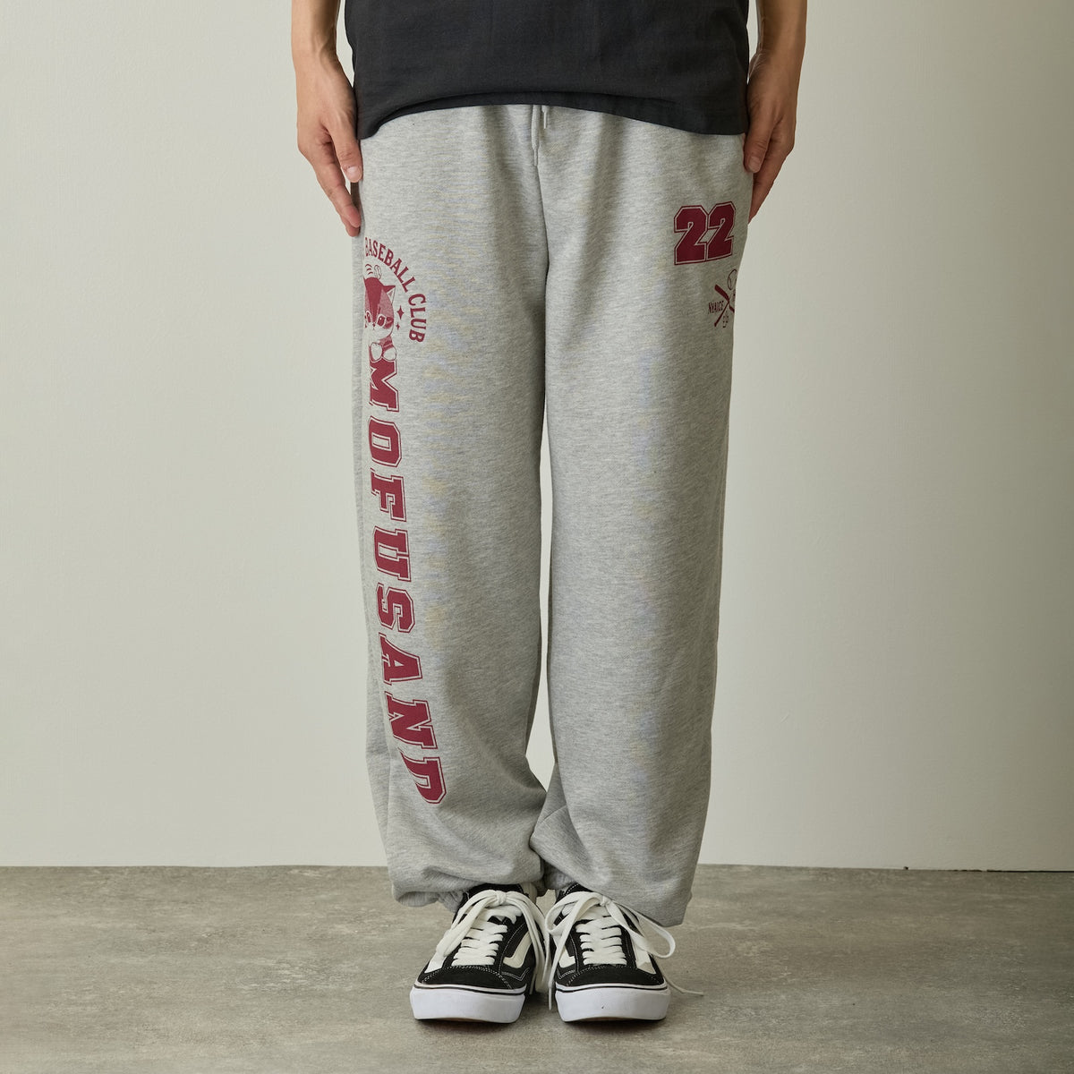 mofusand スウェットパンツ nyaice hit! モクグレー