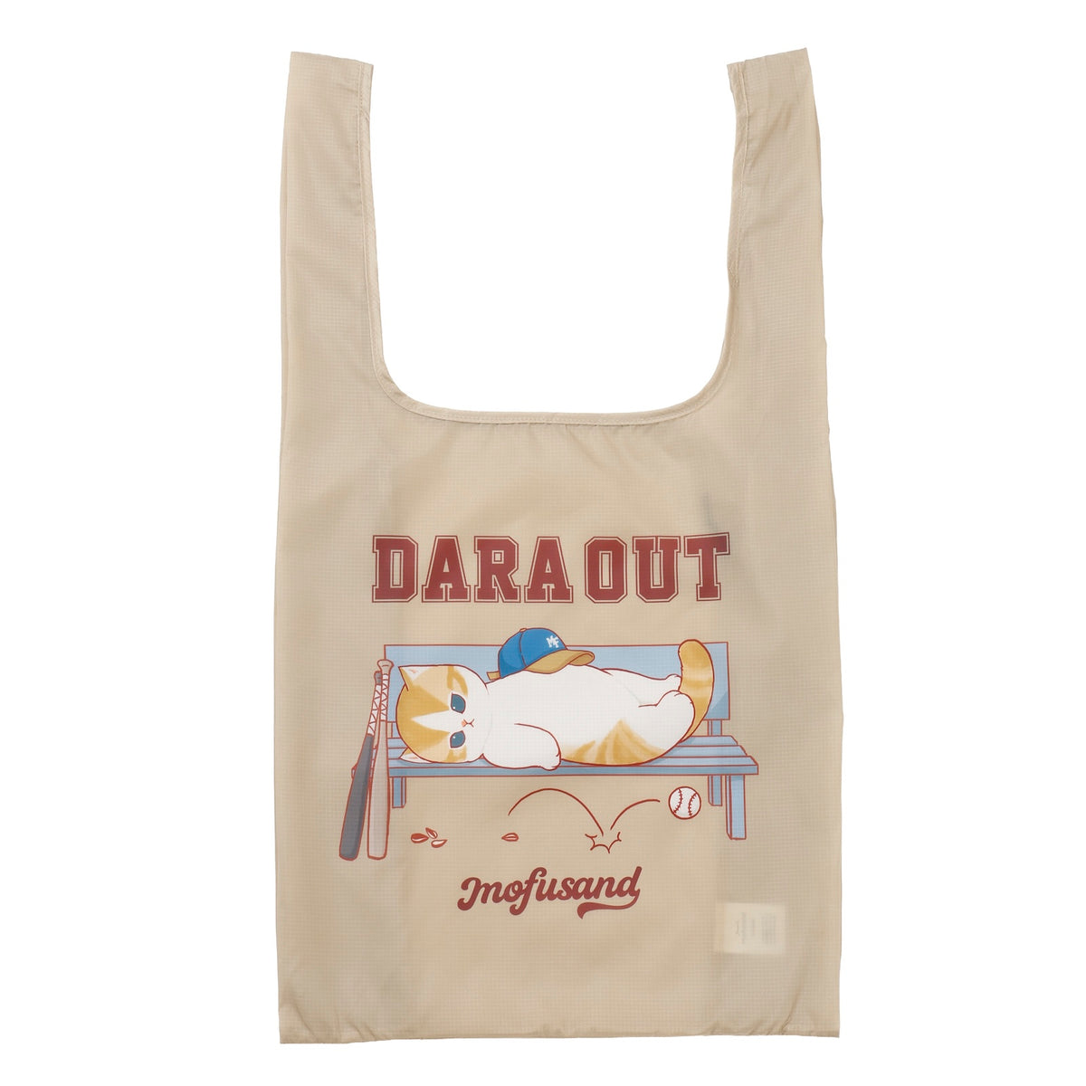 mofusand Reusable Shopping Bag (DARA OUT, Beige)
