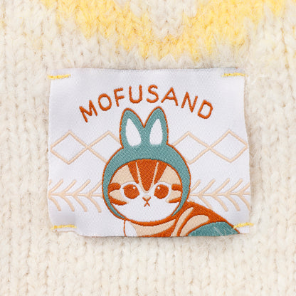 mofusand  WOODLANDS 고양이 귀 니트 캡 NORDIC 내츄럴