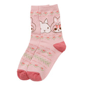 mofusand  WOODLANDS 양말 BUNNY 핑크