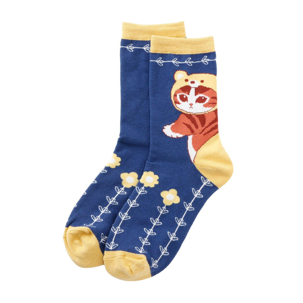mofusand  WOODLANDS 양말 BEAR 네이비