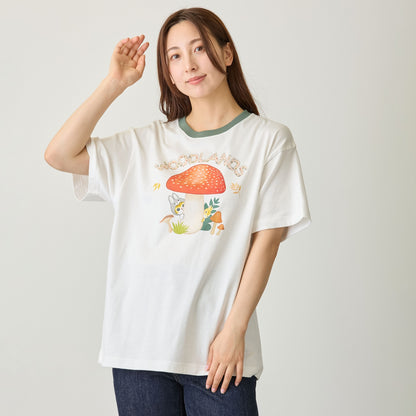 mofusand  WOODLANDS 티셔츠 BUNNY 화이트