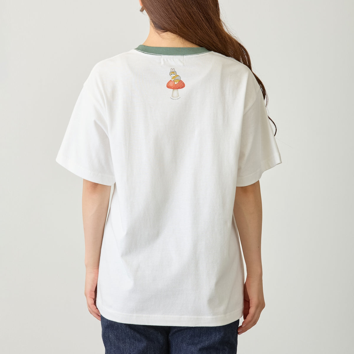mofusand  WOODLANDS 티셔츠 BUNNY 화이트