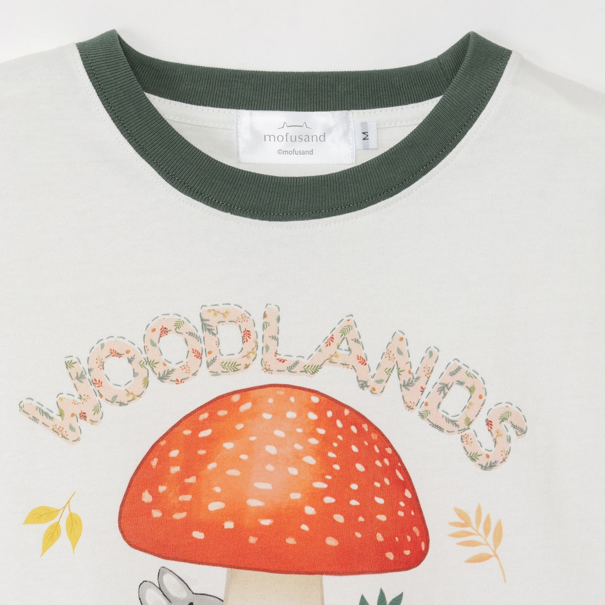 mofusand  WOODLANDS 티셔츠 BUNNY 화이트