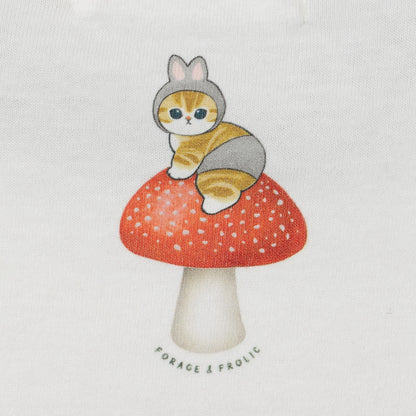 mofusand  WOODLANDS 티셔츠 BUNNY 화이트