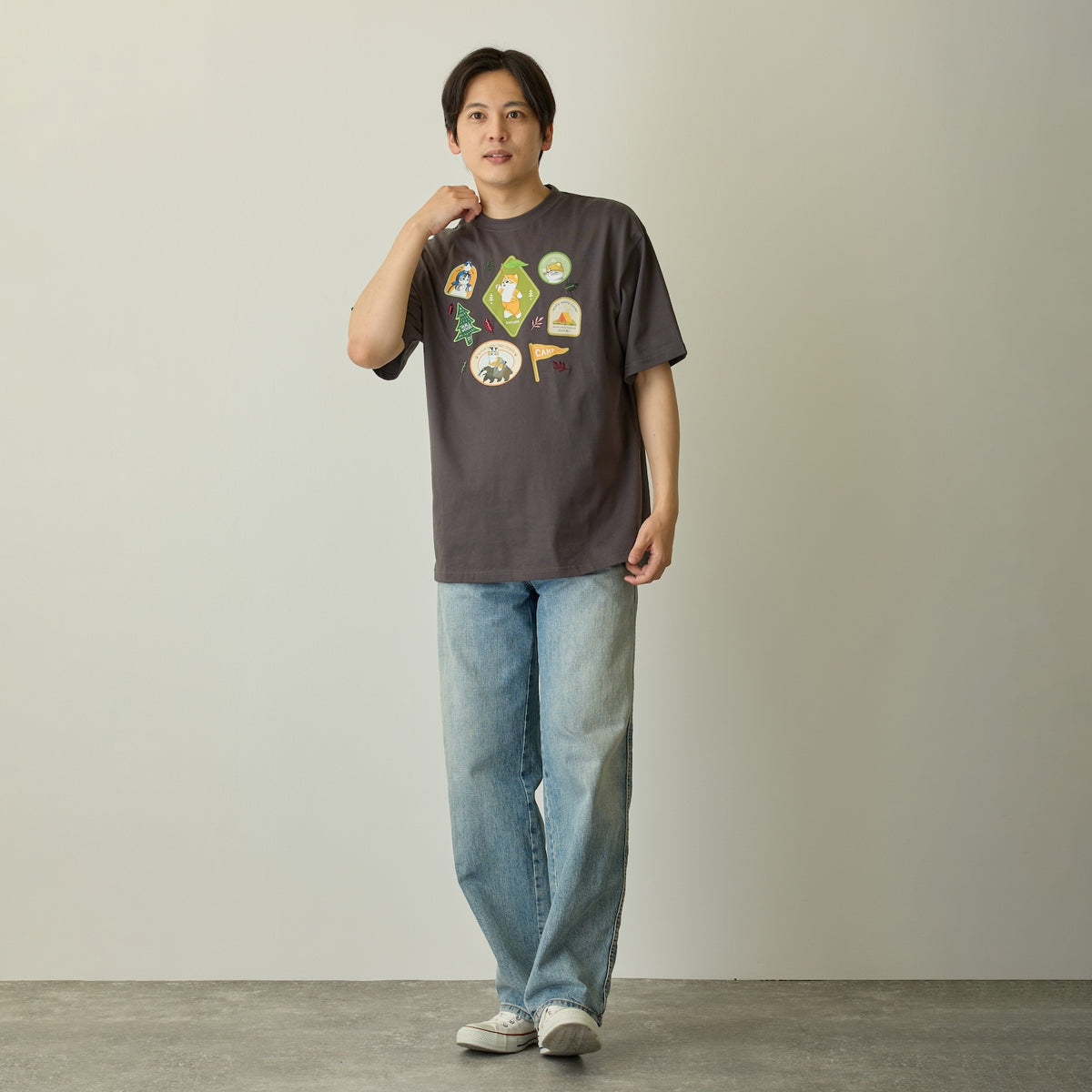 mofusand  WOODLANDS 티셔츠 스티커 스미크로