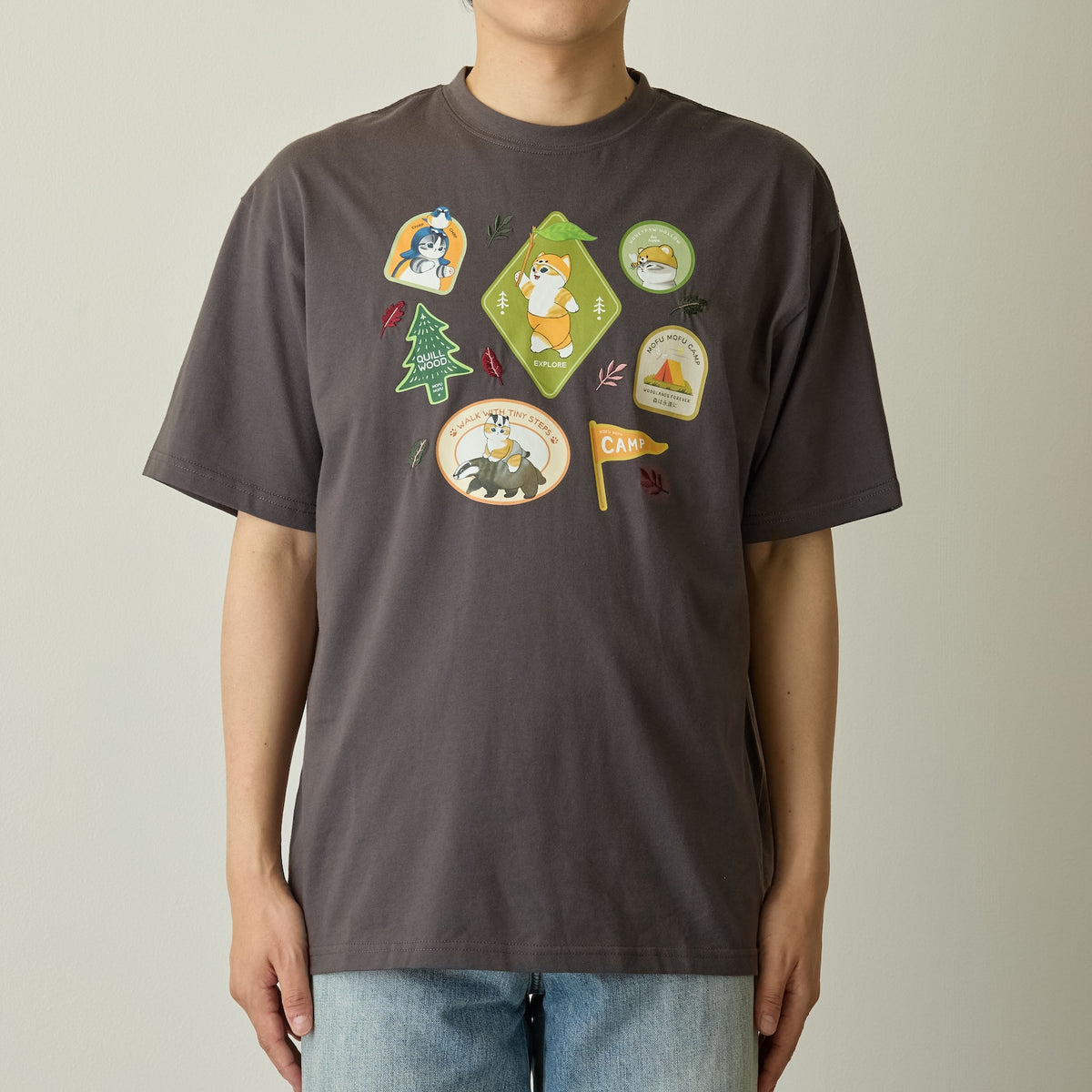 mofusand  WOODLANDS 티셔츠 스티커 스미크로