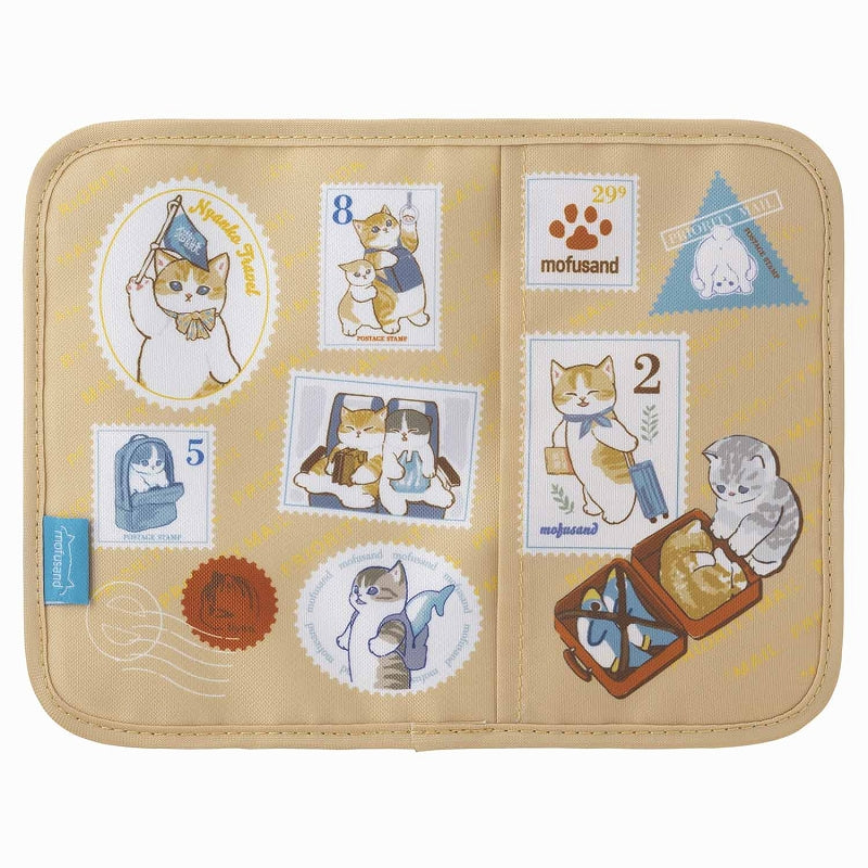 mofusand パスポートも入るマルチポーチ(切手)