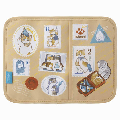 mofusand パスポートも入るマルチポーチ(切手)