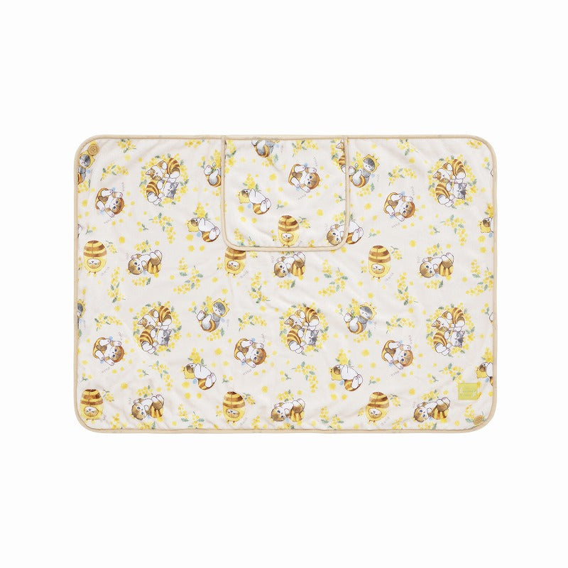 mofusand 帶有存儲口袋的3way毯子（含羞草）