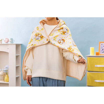 mofusand 帶有存儲口袋的3way毯子（含羞草）