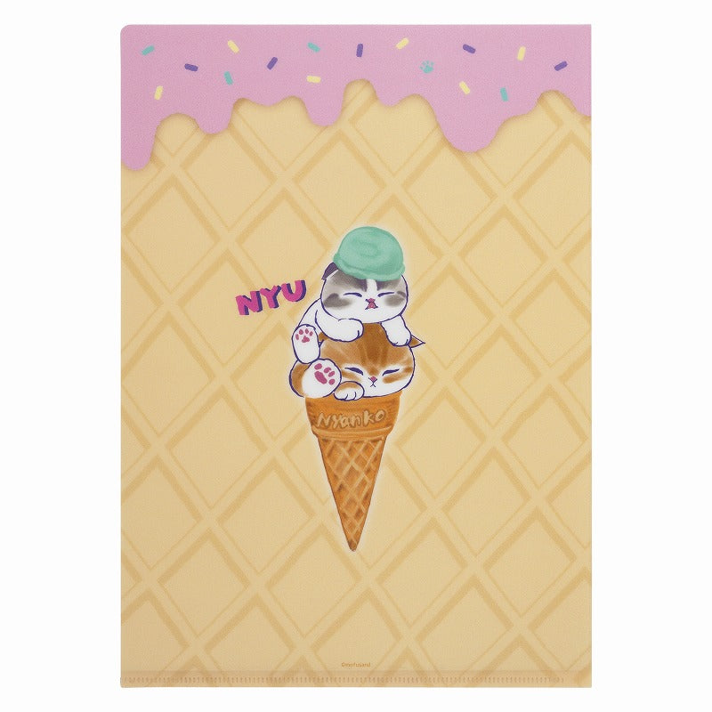 mofusand Ice Nyan Clear File (Ice Cone)