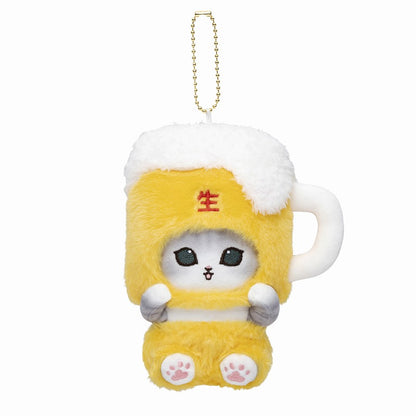 mofusand Beer Meow Mascot Keychain