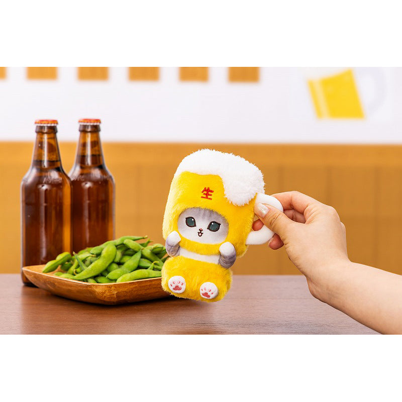 mofusand Beer Meow Mascot Keychain