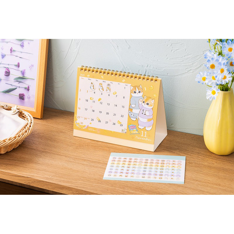 mofusand 從2025年1月開始桌面日曆（帶迷你密封）