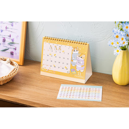 mofusand 從2025年1月開始桌面日曆（帶迷你密封）
