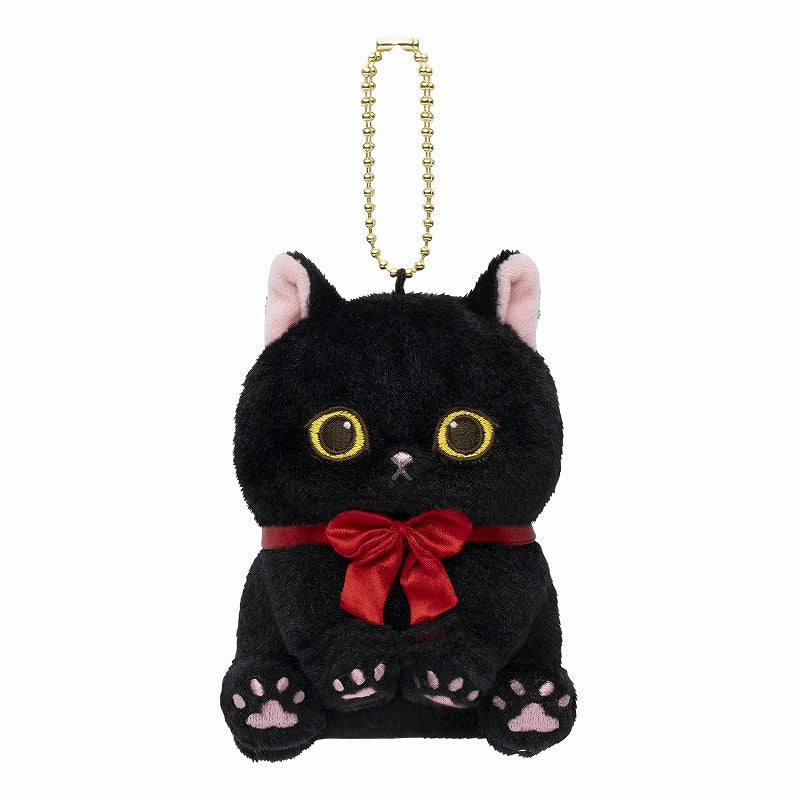 mofusand Chokon and Split Black Cat Mascot (Red Ribbon)