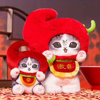 mofusand Angry Chili Meow Mascot Keychain