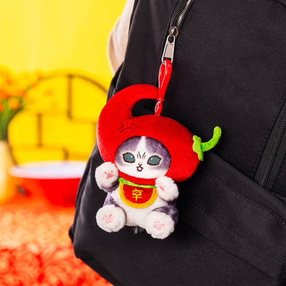 mofusand Angry Chili Meow Mascot Keychain
