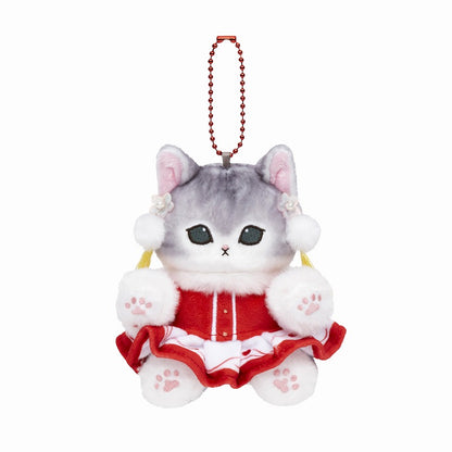 mofusand China Outfit Meow Mascot Keychain (Red Dress)