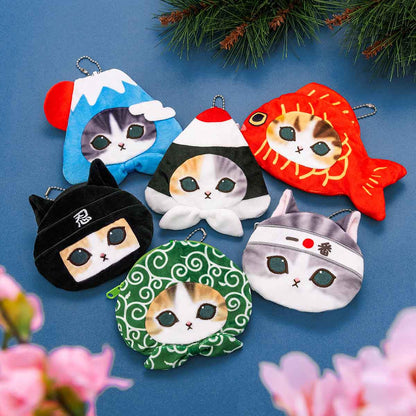 mofusand トレーディングおかおポーチ(和の心にゃん)(全6種)