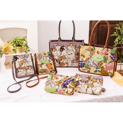 mofusand Gusset Square Tote Bag과 함께 Gusset Gusset (Nyan Open Full)