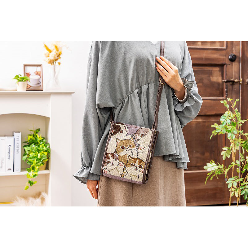 mofusand 고버란 짠 미니 숄더백