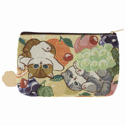 mofusand 고브란 직조 파우치 (과일)